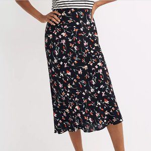 Madewell Slip Skirt in Drifting Flowers